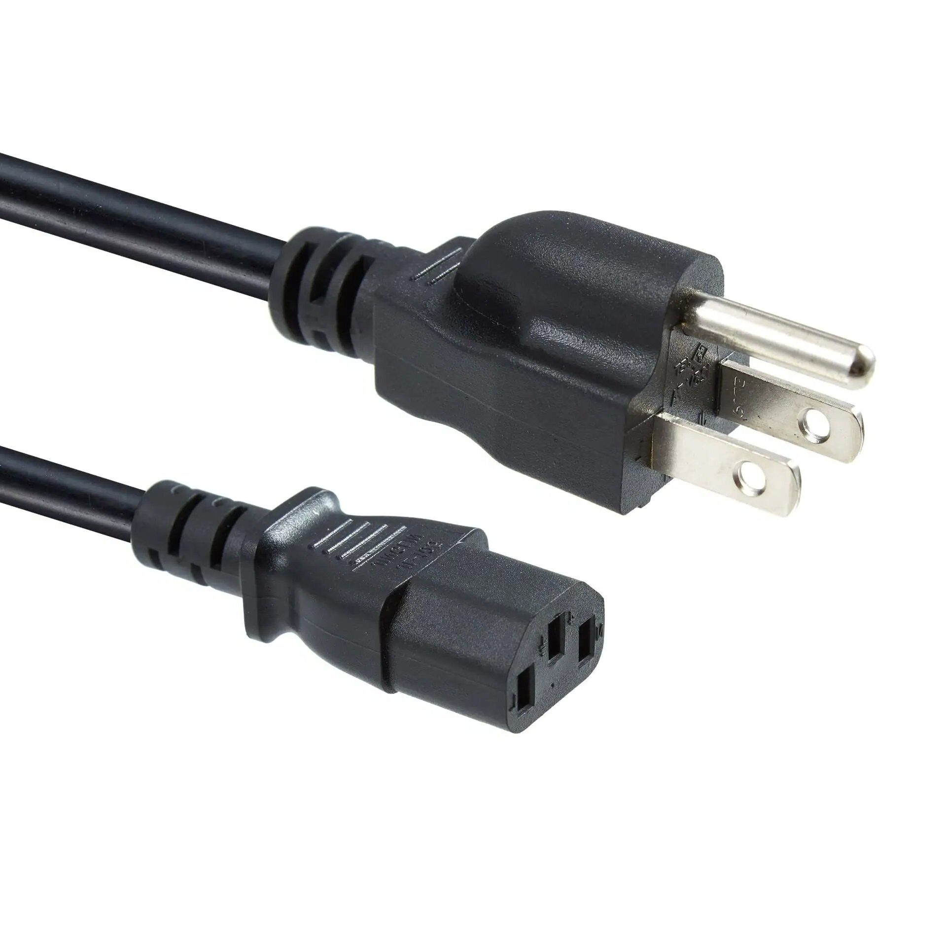 American Power Cords, NEMA 5-15P Plug to IEC 60320 Lockable C13 Connector, Type B, 3 poles Plug, ETL UL Certified - Image 2