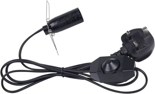 uk-plug-salt-lamp-cords-with-rotary-dimmer-switch-e14-lampholder-socket UK Salt Lamp Cords With Rotary Dimmer Switch And E14 Lamp Holder Socket