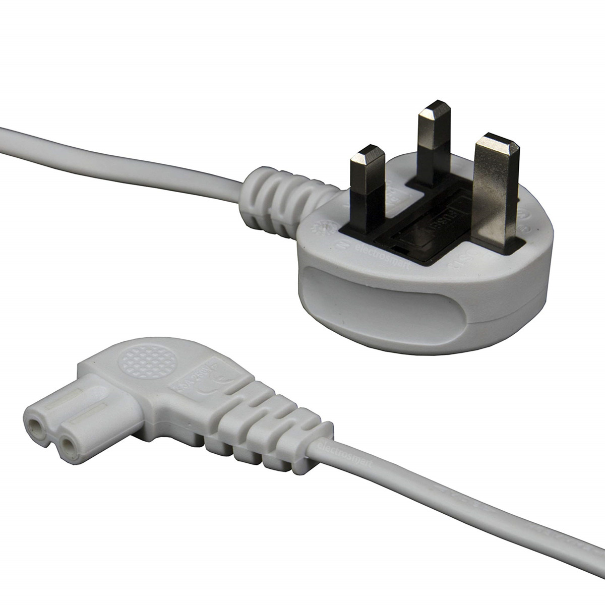 UK Power Cords, BSI 1363 Plug to IEC 60320 C7 Connector, Type G, 3 poles Plug, ASTA Certified - Image 3