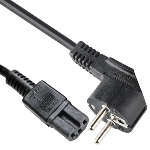 Schuko CEE7/7 to IEC C15 High Temp Power Cord | VDE Approved 105°C EU Plug Cable | Custom Length & Color