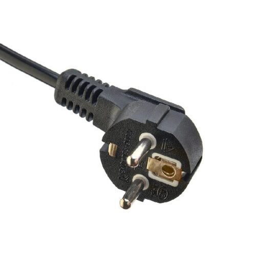 Europe Power Cords, Right Angle 16A 3-Wire  Germany CEE 7/7 Schuko Plug, Type E,F, 3 poles,  VDE AC Power Supply Cord VDE, TUV Certified