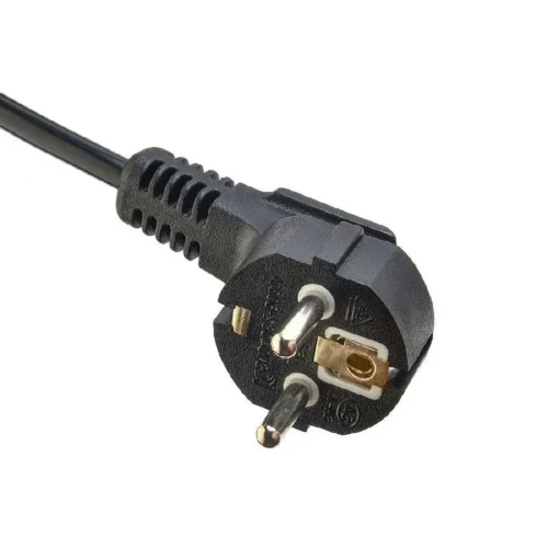 Europe Power Cords, Right Angle 16A 3-Wire  Germany CEE 7/7 Schuko Plug, Type E,F, 3 poles,  VDE AC Power Supply Cord VDE, TUV Certified