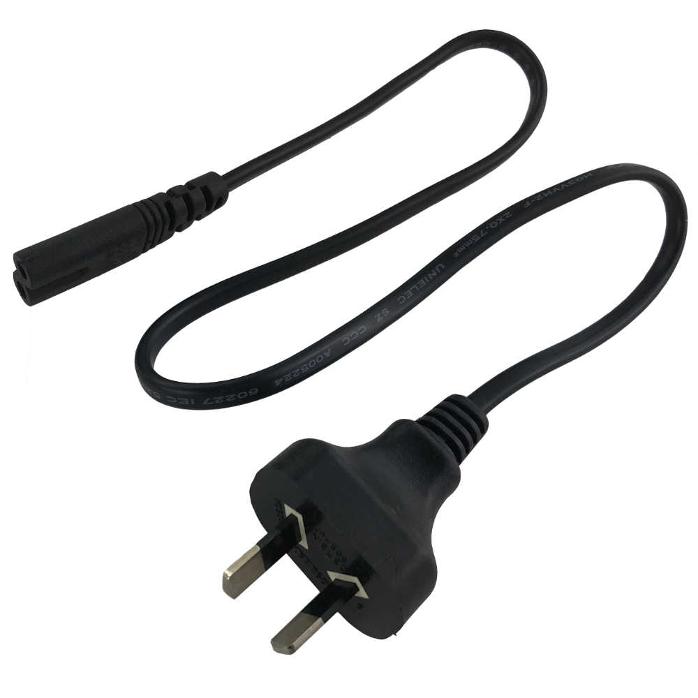 2M 2-Pin Plug To C7 Figure 8 Connector. 7.5A. SAA Approved - Image 2