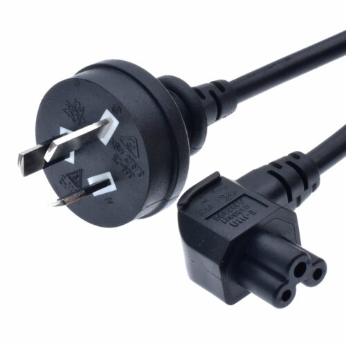 1457 Australia Power Cords, AS/NZS 3112 Plug to IEC 60320 C5 Laptop Connector, Type I, 3 poles Plug, SAA, RCM Certified
