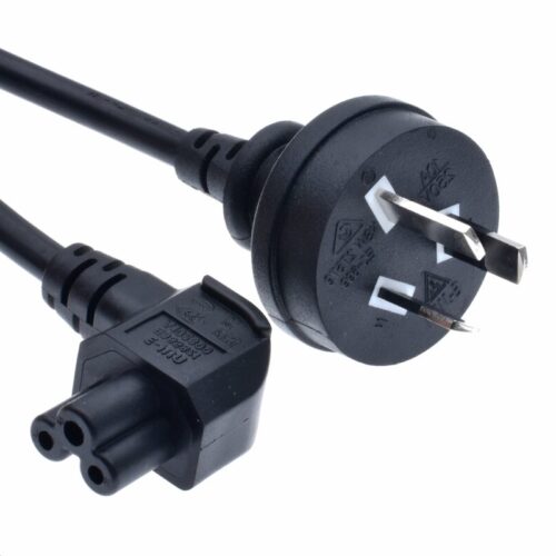 Australia Power Cords, AS/NZS 3112 Plug to IEC 60320 C5 Laptop Connector, Type I, 3 poles Plug, SAA, RCM Certified