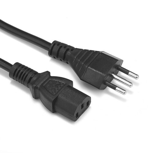 Brazil Power Cords, NBR 14136 Plug, Type N, 3 Poles, INMETRO Certied ,Brazil Power Cord, 20 A 250 V 3 Prong 3 Wire With Grounding Plug Standards ABNT NBR NM 60884-1 NBR 14136