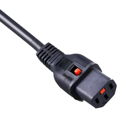 IEC 60320 C13 A Lock Female Connector,Tool-Free Snap Lock C13 Coupler