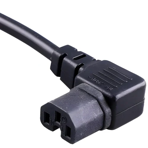 IEC-C15-Power-Cord-Right-Angle IEC 60320 C15 Right Angle Connector, 120℃ 90 Degree Angled C15 Coupler