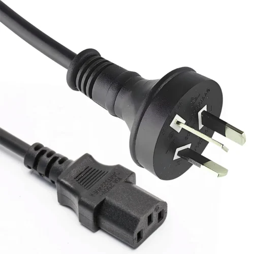 Australian-AS-NZS-3112-to-IEC-C13-Power-Cable AS/NZS 3112 Australian Plug to IEC C13 Power Cable | PC / Computer / Monitor Mains Lead