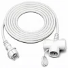Custom IP44 Waterproof 2-Way Schuko Extension Cable (CEE 7/7, 2 Outlets) - Image 2