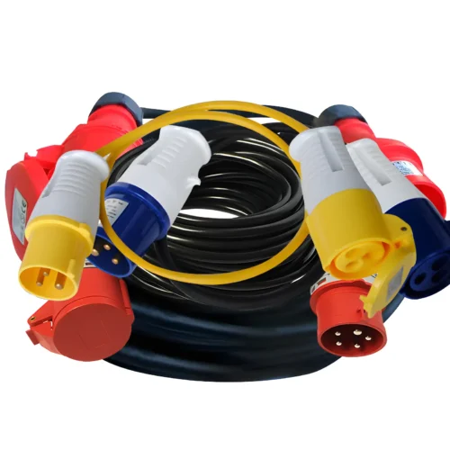 IEC-60309-Extension-Cords-Power-Distribution-Cable-Extender Heavy Duty IEC 60309 Industrial Power Extension Cord (3 / 4 / 5 Pin)